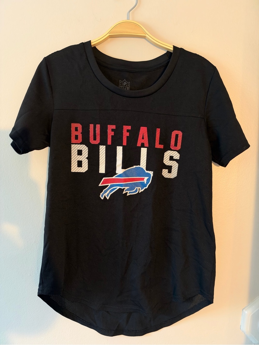 NFL Team Apparel Buffalo Bills Black Mesh Jersey T-Shirt Short Sleeve